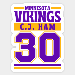 Minnesota Vikings C. J. Jam 30 American Football Edition 3 Sticker